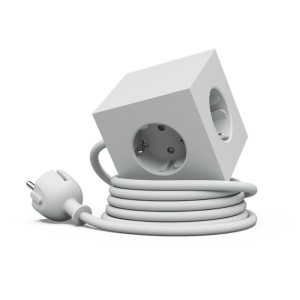 Avolt Listwa zasilająca Square 1 z podwójnym USB-C 30 W i magnetyczną podstawą 1,8 m - szara