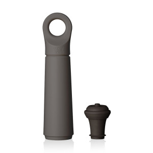 VacuVin zestaw do próżniowego zamykania wina (pompka próżniowa + 1 korek) Wine Saver Loop Graphite