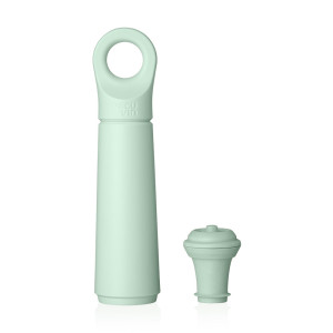 VacuVin zestaw do próżniowego zamykania wina (pompka próżniowa + 1 korek) Wine Saver Loop Jade