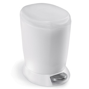 Simplehuman kosz na śmieci pedałowy 6 l biały