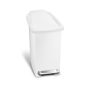 Simplehuman kosz na śmieci pedałowy 10 l biały