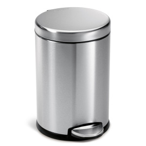 Simplehuman kosz na śmieci pedałowy 4,5 l szczotkowana stal