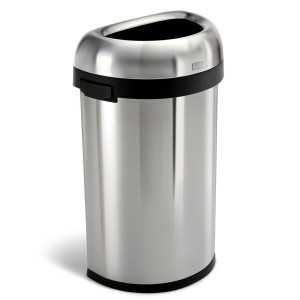 Simplehuman kosz na śmieci półokrągły 60 l szczotkowana stal