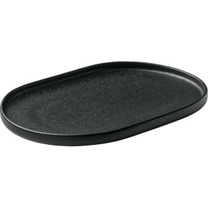 Schonwald PlayGround Nara Black talerz półmisek owalny ze zdobieniem 30 cm x 20 cm