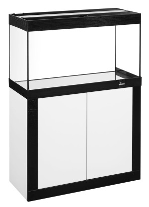 Diversa ZESTAW Akwarystyczny 120x40x127 FINE LED EXPERT 24W 274l Biało-czarny