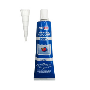 Happet Silikon Akwarystyczny do Klejenia z Aplikatorem TRANSPARENTNY 50ml