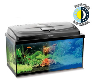 AQUAEL Classic Box 60 2.0 Zestaw Akwarystyczny AKWARIUM PROSTE 60x30x30cm 54L + Pokrywa 10W Day&Night
