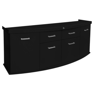 Szafka pod Akwarium profilowane Solid 200x80x75cm CZARNA