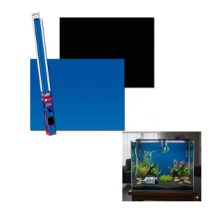 Aqua Nova Tło Dwustronne Do Akwarium Fototapeta Black / Blue L 100x50cm