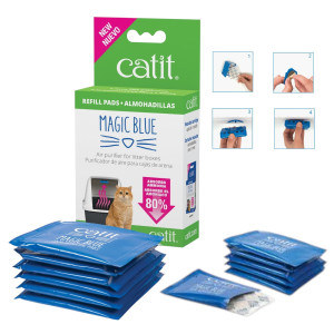 CATIT MAGIC BLUE Odświeżacz Do Kuwety Wkład 6 sztuk na 3 miesiące