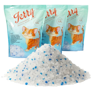 Żwirek silikonowy JERRY 16x3,8L pakiet 60,8L dla kota