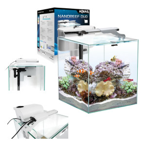 AQUAEL Nano Reef 2.0 49l BIAŁE Akwarium Morskie Zestaw 35x35x40cm