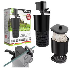 AQUAEL Wydajny Filtr Wewnętrzny TURBO 1000 FILTER 1000 L/H do 250L + Ceramika