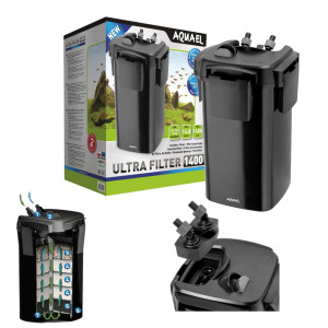 AQUAEL ULTRA 1400 Filtr Zewnętrzny 1400L/H Do Akwarium 250-500L