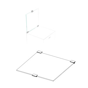 AQUAEL Szyba Szybka Nakrywkowa Do SHRIMP SET 30 Biała