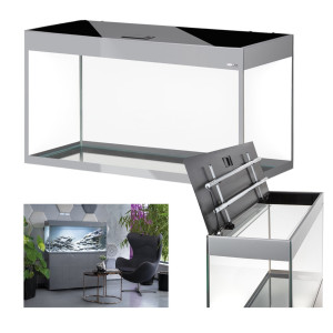 AQUAEL GLOSSY ST 150 Akwarium Szare 405L 150x50x63cm Zestaw Safe Tank Day&Night