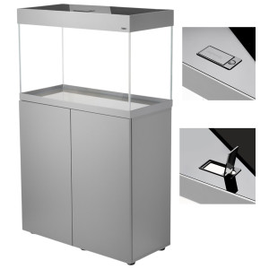 AQUAEL OPTI SET SZARY 125L Zestaw akwarium LED + SZAFKA