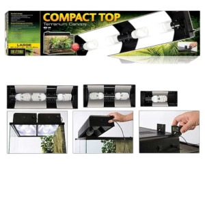 EXO TERRA COMPACT TOP OPRAWA OŚWIETLENIOWA DO TERRARIUM 90X9X20 4x26W
