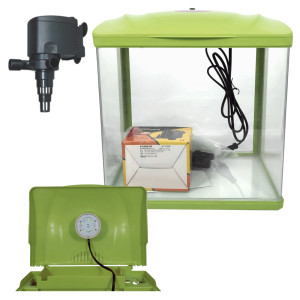 Akwarium HR-300 14L z filtrem i Lampą LED Zielone