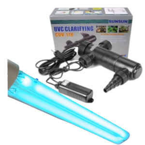 SunSun Lampa UV UV-C 18W CUV-118 STERYLIZATOR Do Oczka Wodnego i Akwarium na Glony Zieloną Wodę