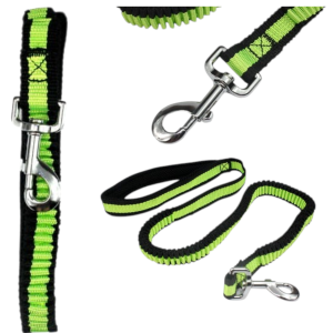 Smycz dla psa L-BUNGEE-YELLOW Rozciągliwa 120-180cm Żółta