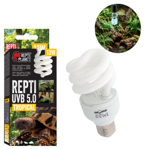 Repti PLANET Repti UVB 5.0 13W Żarówka Kompaktowa UVB Do Terrarium