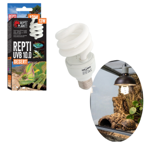 Repti PLANET Repti UVB 10.0 13W Żarówka Kompaktowa UVB Do Terrarium