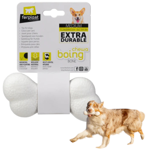 Kość Gryzak Ferplast Chewa Boing Bone M Zabawka Mocna Wytrzymała Gumowa 15,2 x 6,8 x 4,5 cm