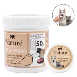 Czyściki Na Palec Do Mycia Zębów Dla Psa Kota Nature Teeth Wipes 50szt Wygodne