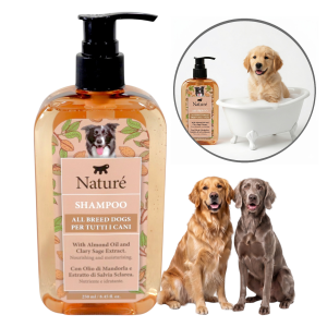 Nature Almond Oil Szampon dla Psów z Olejkiem Migdałowym Miękka i Lśniąca Sierść 250ml
