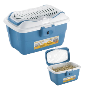 Transporter GULLIVER Mini Stefanplast Niebieski Dla Gryzoni Kota Box 40x30x24cm do 2,5kg