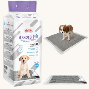 Chłonne Podkłady Higieniczne Maty do Nauki Sikania Record Assorb z Węglem Aktywnym 60x60cm 40szt