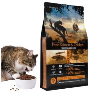 Karma Ambrosia GF CAT STERILISED SALMON CHICKEN 5KG Bezzbożowa Karma Dla Kota Łosoś Kurczak