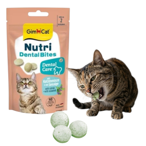 GimCat Bites Nutri Tabs Przysmak Dla Kota Kocimiętka Witaminy Tabletki 40g
