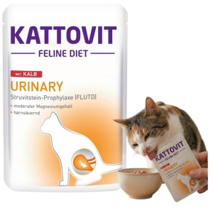 Kattovit Urinary z Cielęciną Karma dla Kotów Wspomagająca Układ Moczowy 85g