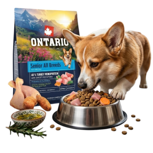 ONTARIO SENIOR ALL BREADS MONO TURKEY&POTATOES 2,25KG Karma Monoproteinowa dla Starszych Psów Wszystkich Ras z Indykiem i Słodkim Ziemniakiem