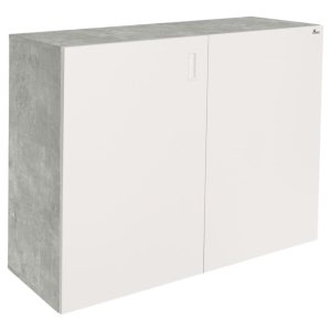 Szafka pod Akwarium Proste Elitte 100x40x90 Beton-Biały