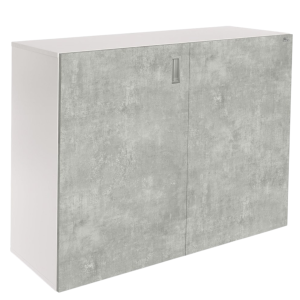 Szafka pod Akwarium Proste Elitte 100x40x90 Biały-Beton