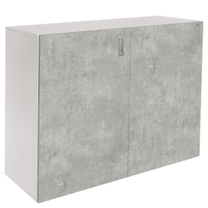 Szafka pod Akwarium Proste Elitte 100x60x90 Biały-Beton