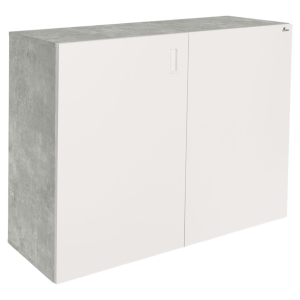 Szafka pod Akwarium Proste Elitte 120x40x90 Beton-Biały