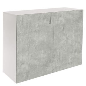 Szafka pod Akwarium Proste Elitte 120x40x90 Biały-Beton