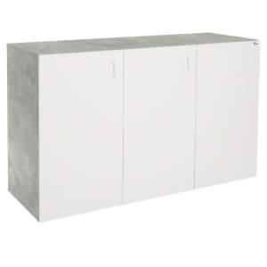 Szafka pod Akwarium Proste Elitte 150x50x90 Beton-Biały