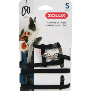 ZOLUX Szelki i smycz Czarne XL (dla królika)