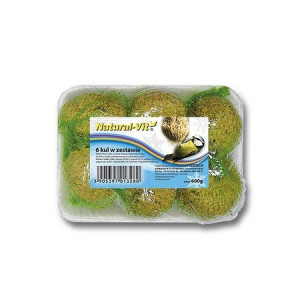 NATURAL-VIT Kule tłuszczowe zimowe 6x 90g (tacka)