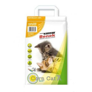 SUPER BENEK Corn Cat - Żwirek kukurydziany Naturalny 35L