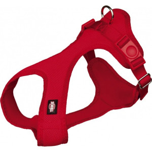 TRIXIE Miękka uprząż / szelki dla psa - czerwone XXS-XS (25cm-35cm)