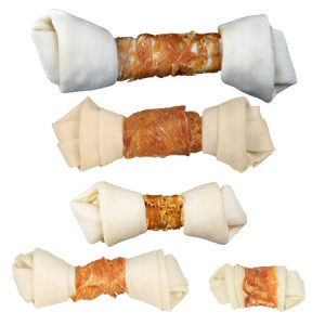 TRIXIE Denta Fun - kość wiązana z kurczakiem 70g / 5cm (5szt.)