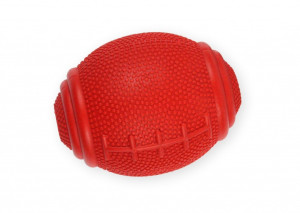 PET NOVA Piłka rugby na przysmaki 8cm - czerwona