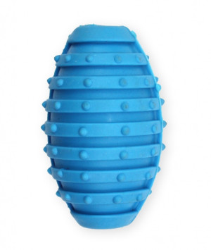 PET NOVA Piłka rugby z dzwonkiem o aromacie mięty 10cm - niebieska