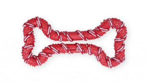 PET NOVA Sznur w kości o aromacie mięty 20cm Czerwony